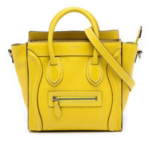 Pre-Loved Celine Nano Grained Calfskin Luggage Tote